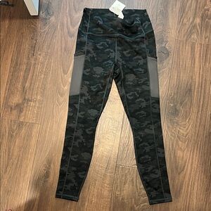 Fabletics Black Camouflage Leggings